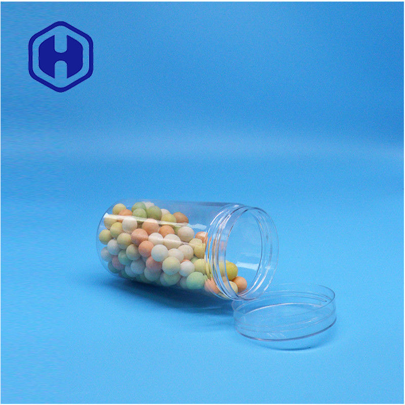 Διαυγές στρογγυλό πλαστικό ζάχαρη φιστίκια γλυκά αμύγδαλα αναπνοή μέντα καλαμπόκι σταφίδες καρύδια βάζες