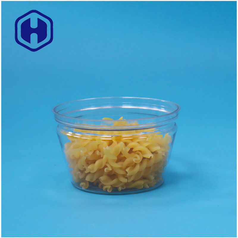 Σχήμα μικρού μεγέθους κατσαρόλας τροφίμων, εύκολο στο στοίβασμα, ανοιχτό, θαλασσινά, ψάρια, διαφανές πλαστικό κουτί PET