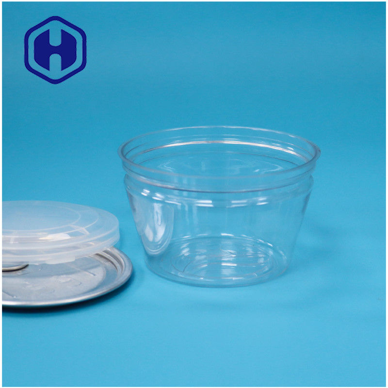 Σχήμα μικρού μεγέθους κατσαρόλας τροφίμων, εύκολο στο στοίβασμα, ανοιχτό, θαλασσινά, ψάρια, διαφανές πλαστικό κουτί PET