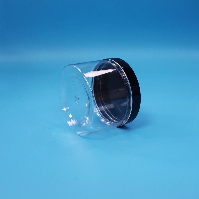 Διαυγές στρογγυλό στόμα σχήμα PET πλαστικό βάζο για μαύρο τσάι σπόρους παιχνίδι δώρο γλυκά Cooike