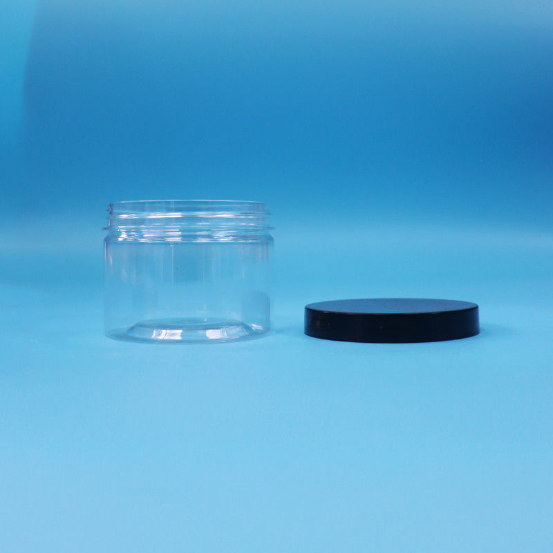 Διαυγές στρογγυλό στόμα σχήμα PET πλαστικό βάζο για μαύρο τσάι σπόρους παιχνίδι δώρο γλυκά Cooike