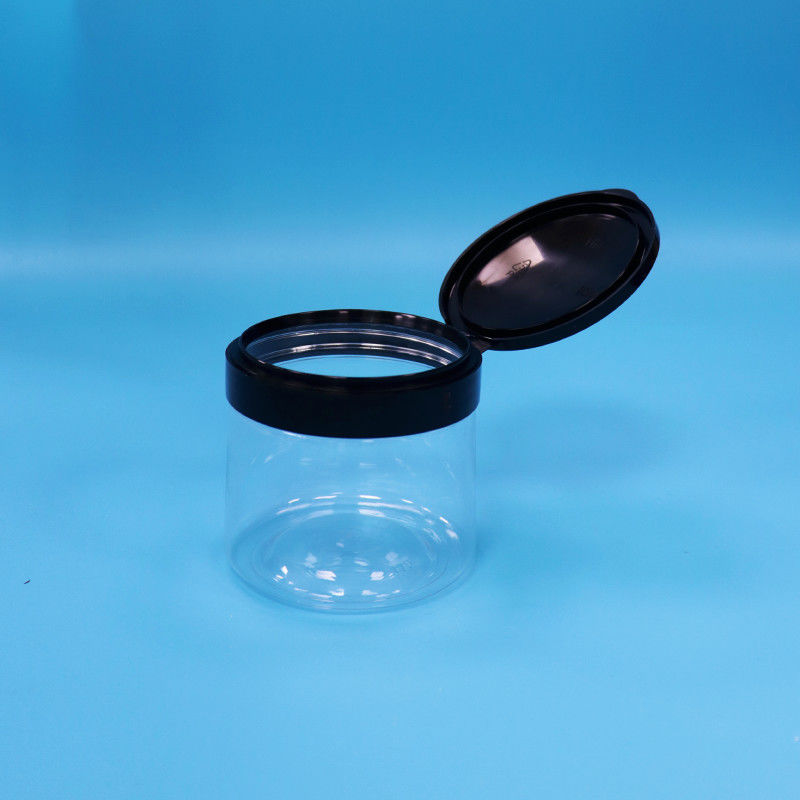 Τροφική ποιότητα Διαφανές μικροσκοπικό στρογγυλό πλαστικό δοχείο αποθήκευσης τροφίμων πλαστικό καπάκι με βίδα