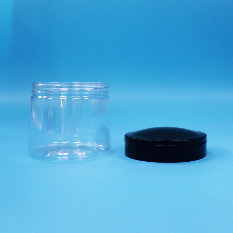 Τροφική ποιότητα Διαφανές μικροσκοπικό στρογγυλό πλαστικό δοχείο αποθήκευσης τροφίμων πλαστικό καπάκι με βίδα