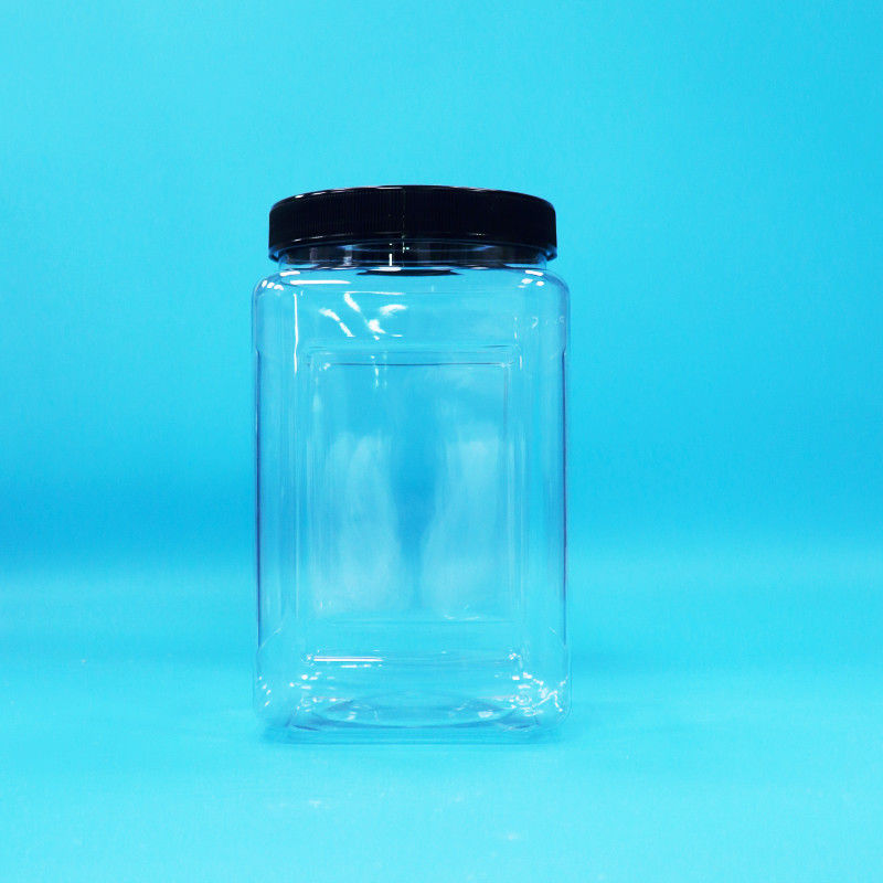 Διαφανή συσκευασία Γάζες τετράγωνου σχήματος πλαστικό PET Μαύρο κάλυμμα για τρόφιμα Καραμέλες μπισκότα νουντλς