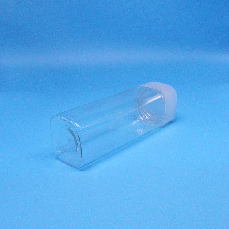 Ευρύ στόμα 600 ml Snack Food Candy Διαφανή τετραγωνικά PET πλαστικά βάζα επίπεδα καπάκια