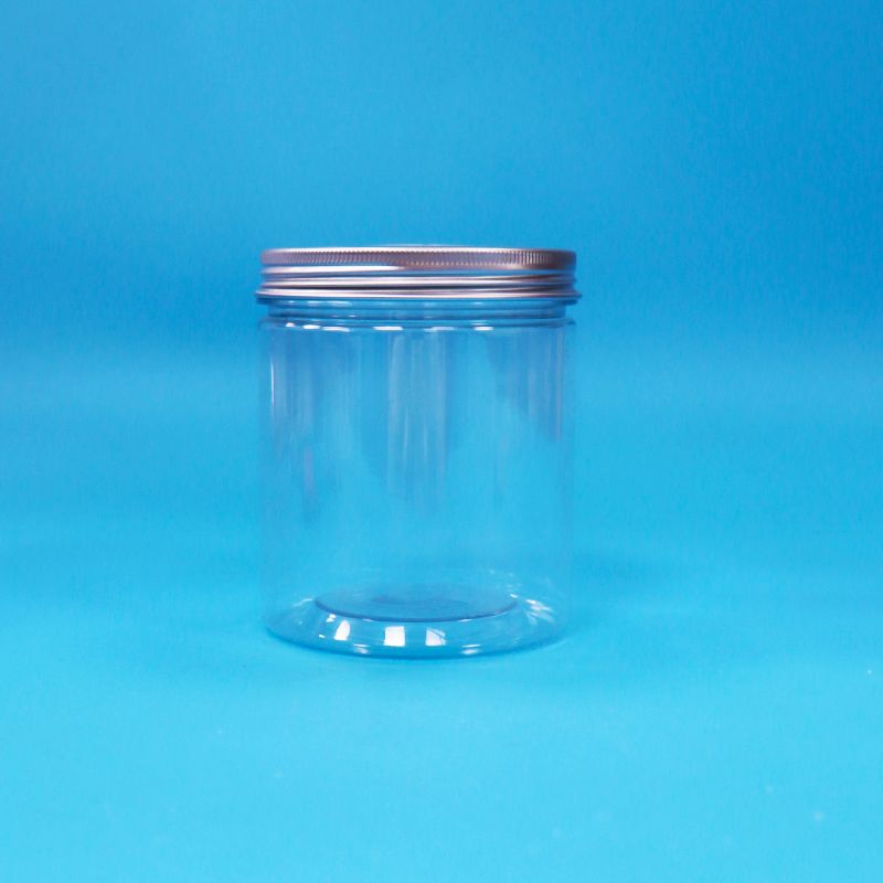 Πλαστικό πλαστικό PET τροφικής ποιότητας γλυκό γλυκό βάζο συσκευασίας αλουμινίου