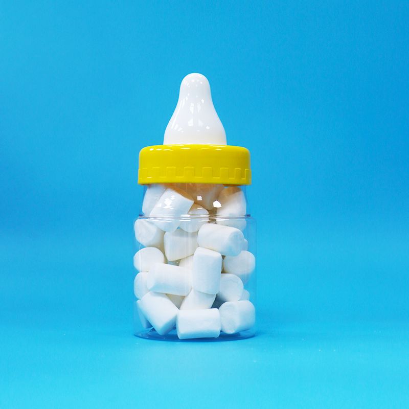 Τροφική ποιότητα Διαφανές PET πλαστικό σφραγισμένο βάζο καπάκι βίδας για τρόφιμα γλυκά μπισκότα