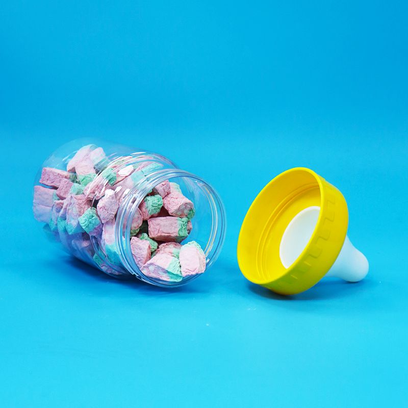 Τροφική ποιότητα Διαφανές PET πλαστικό σφραγισμένο βάζο καπάκι βίδας για τρόφιμα γλυκά μπισκότα