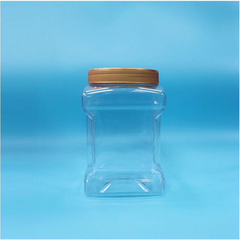 Διαφανή βάζα PET με βιδωτό καπάκι, κατάλληλα για τρόφιμα, για ψιλοκομμένο nori, αποξηραμένα κόκκινα μούρα, ξηρούς καρπούς
