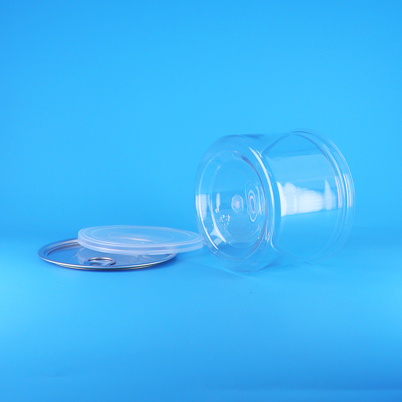 Πλαστικό PET Στρογγυλό Εύκολο Άνοιγμα Καπάκι Για Τρόφιμα Καραμέλες Μπισκότα Σνακ Συσκευασία Τενεκεδένιου Κουτιού Τσαγιού