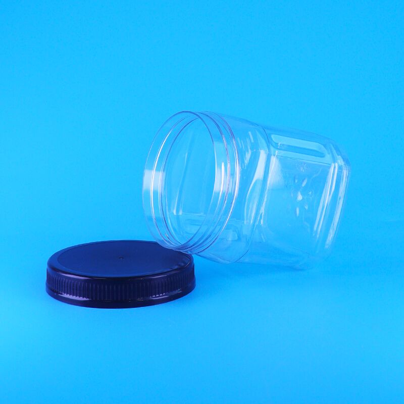 Άνεμοι τετράγωνοι διαφανές βίδα κάλυμμα πλαστικό Skittles σοκολάτα τσιπ φασόλια πεύκο καρύδια δοχεία αποθήκευσης