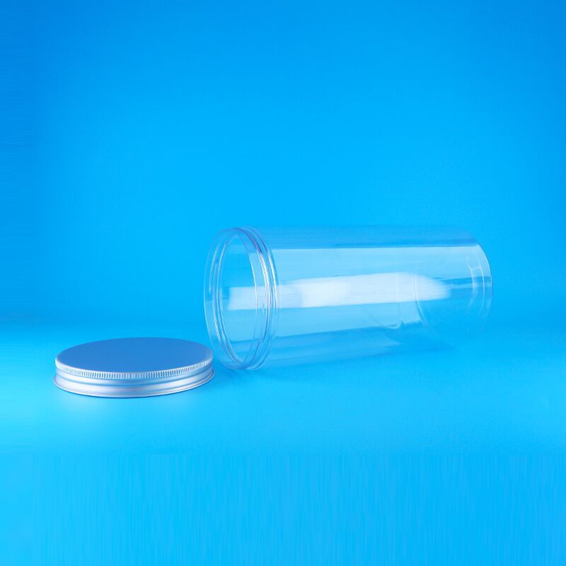 Κεπάσματα βίδας ευρύ στόμα διαυγές αεροστεγές ψηλό στρογγυλό πλαστικό ξηρό φαγητό αρκούδα βάζα μπισκότα