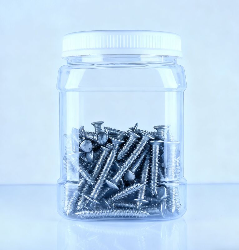 Διαφανές πλαστικό βάζο PET τετράγωνου σχήματος με καπάκι, από φλούδα μανταρινιού, κινέζικο κάστανο, κατάλληλο για τρόφιμα