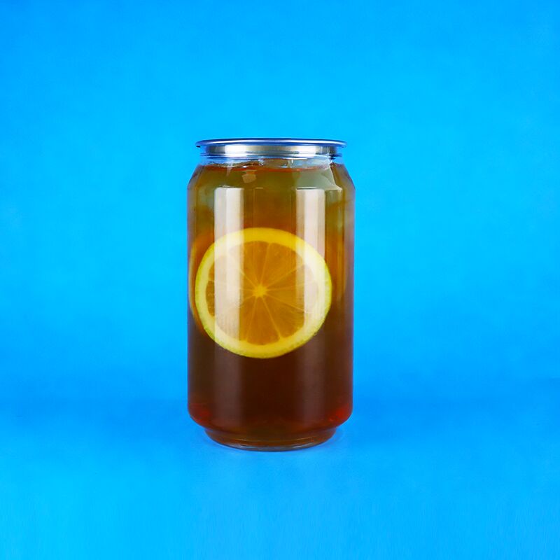 330 ml Εύκολο ανοιχτό καπάκι Διαφανές πλαστικό δοχείο PET τροφίμων για καφέ