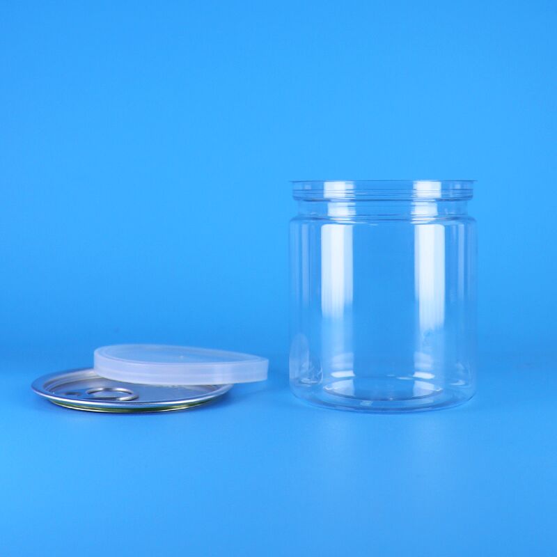 Αερόστεγοι 250 ml PET Εύκολο ανοιχτό κάλυμμα πλαστικό ροδάκινα μπορεί χοιρομέρι μπιζέλια λύσεις συσκευασίας τροφίμων