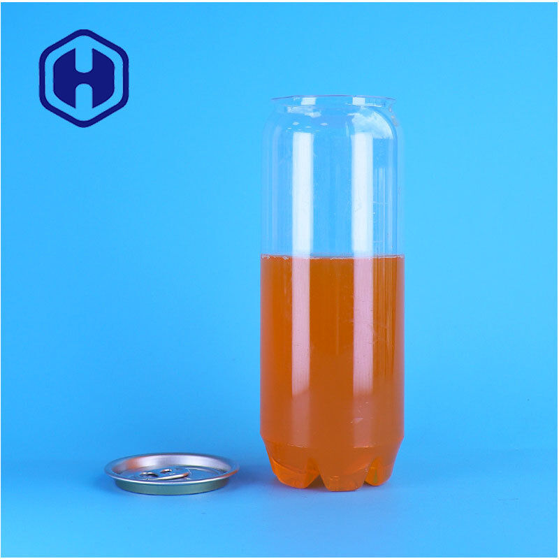 Custom Easy Open Lid Clear PET Can For Protein Drink Packaging Beverage Beverage Factory