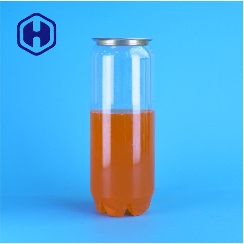 Custom Easy Open Lid Clear PET Can For Protein Drink Packaging Beverage Beverage Factory