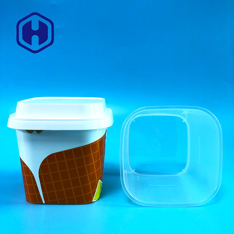 22oz IML Tubs για κατεψυγμένα κακάο καρύδια παγωτό μάνγκο καρύδια φιστίκια σίβα βούτυρο σώματος