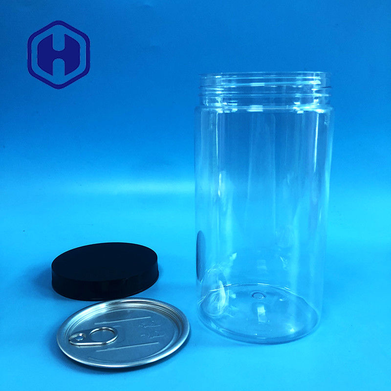 Λαϊκό πλαστικό βάζο απόδειξης διαρροών φασολιών καφέ αμυγδάλων καλαμποκιού με την κεφαλή κοχλίου