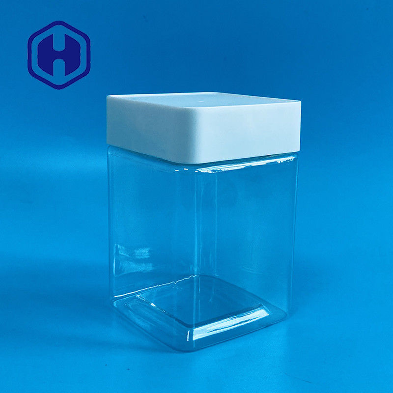 Σαφές πλαστικό βάζο μπισκότων της Pet για Marshmallow ημερομηνιών τα φρούτα ξηρών λαχανικών ξύλων καρυδιάς σπόρων