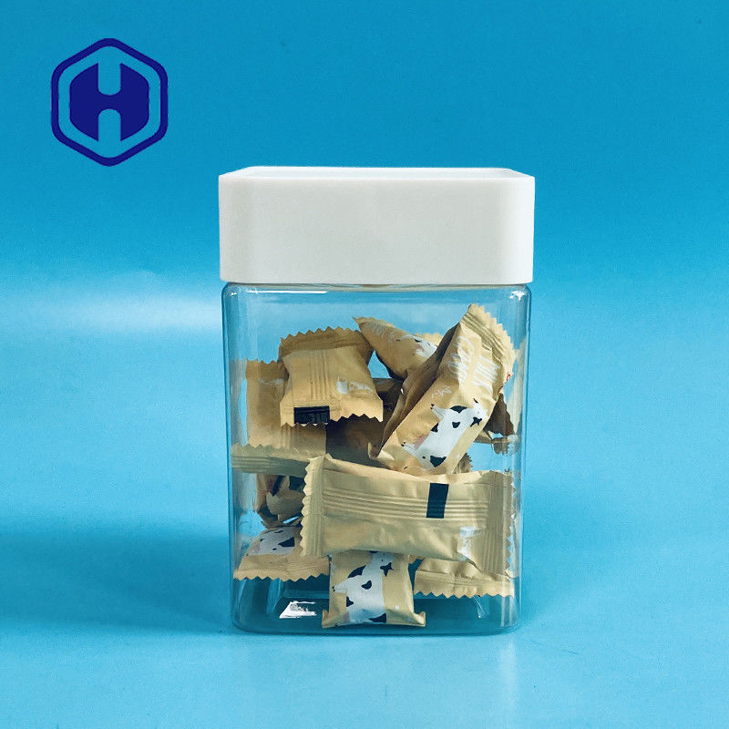 Σαφές πλαστικό βάζο μπισκότων της Pet για Marshmallow ημερομηνιών τα φρούτα ξηρών λαχανικών ξύλων καρυδιάς σπόρων