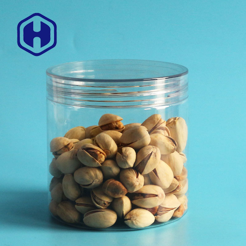 Διαφανές αεροστεγές πλαστικό ευρύ στόμα Pet φυστικιών δοχείων γύρω από το τράβηγμα Eoe δαχτυλιδιών με την κεφαλή κοχλίου