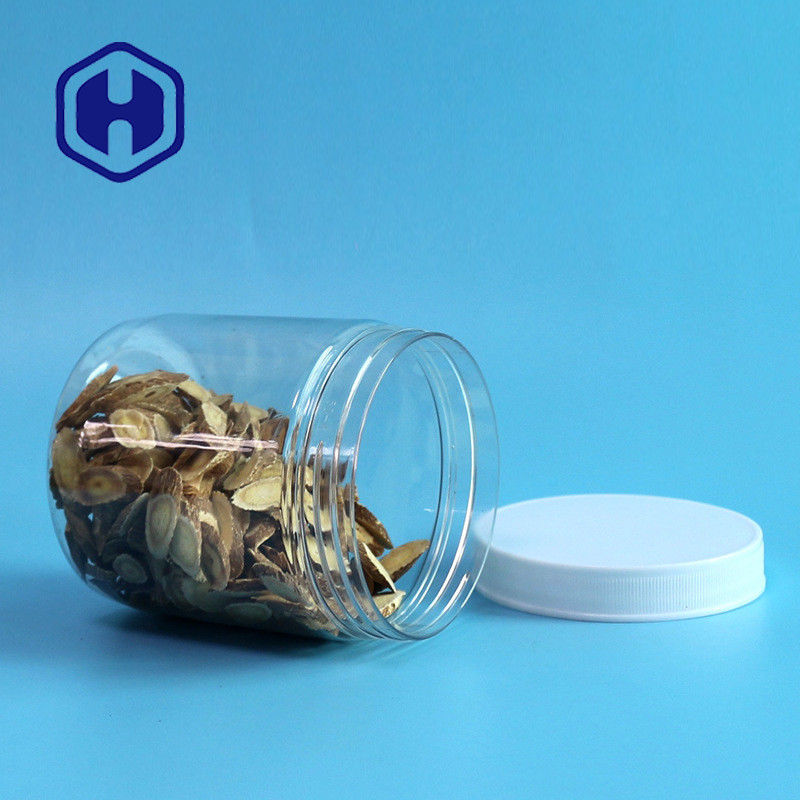 Στρογγυλό 510ml 87mm πλαστικά βάζα αποθήκευσης της PET τσίχλας ζάχαρης βάζων απόδειξης διαρροών