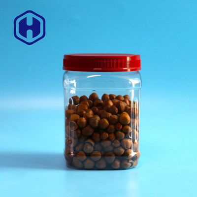 τετραγωνική PET πλαστική συσκευασία τροφίμων σκονών καφέ βάζων 1480ml 50oz με το καπάκι βιδών