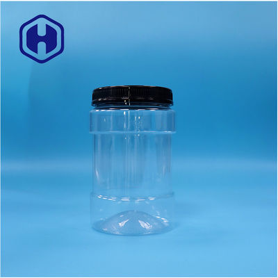 Στρογγυλό Διαφανές Πλαστικό PET Τροφικής Κλίμακας Καραμέλες Πεππόσπορα Βάζο