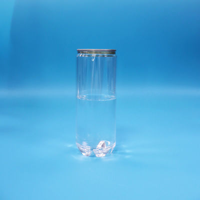 Σφραγιστό άδειο διαφανές PET δοχείο αναψυκτικών με εύκολο ανοιχτό καπάκι αλουμινίου