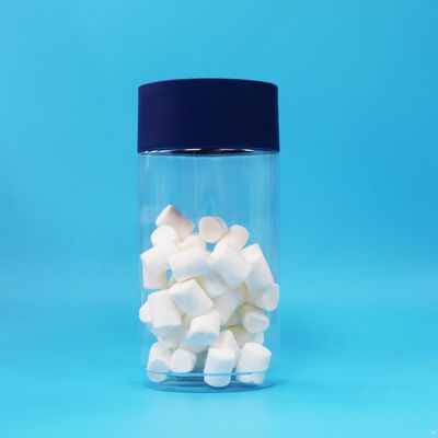 Τροφική ποιότητα οβάλ διαφανής πλαστικής PET μπισκότα καρύδια καραμέλα βάζο Ασφαλής καπάκι