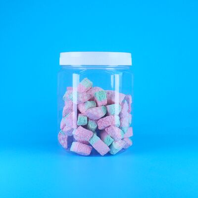 Εξάγωνο Διαφανές ΠΕΤ πλαστικό Καρύδα Σάκχαρο γάλα δισκίο Βιταμίνες Δισκίο Γάζα Κεφτέρι Καπάκι