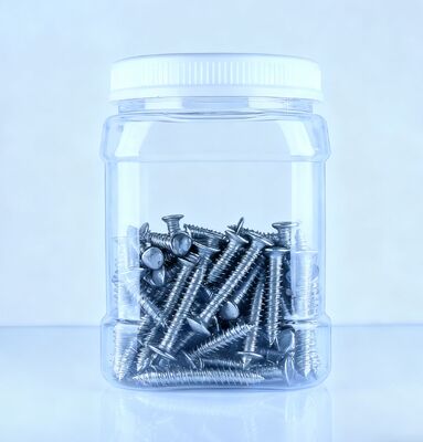 Διαφανές πλαστικό βάζο PET τετράγωνου σχήματος με καπάκι, από φλούδα μανταρινιού, κινέζικο κάστανο, κατάλληλο για τρόφιμα