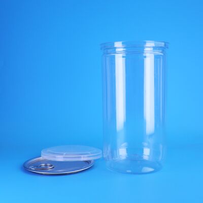 PET Custom Transparent Food Packaging Jars For Nuts Dried Fruits And Snacks Leak Proof Food Safe