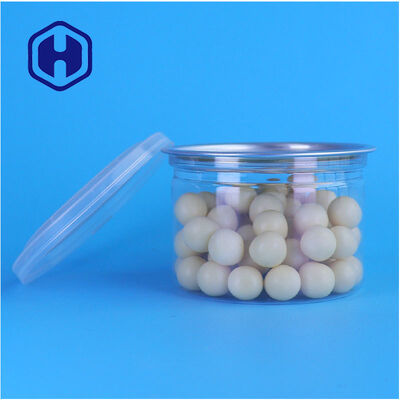 Clear Custom Plastic PET Can Factory For Cookies Μπισκότα Crackers Bakery Snack Snack